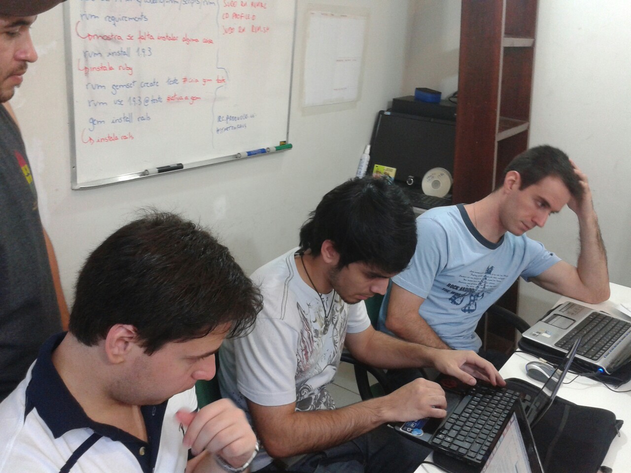 A tela de erro faz parte da rotina do programador. Alguns cansados com a demora da instalação do RVM.