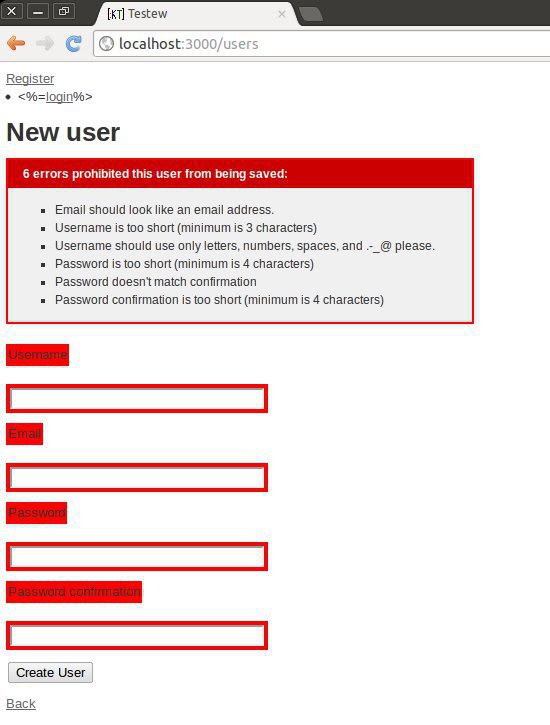 O legal do authlogic é que ele já insere as validações necessárias de tamanho de senha, tamanho do nome do usuários, entre outras. Agora é necessário criar a sessão do usuário, para isso rodamos um comando que o Authlogic adiciona aos comandos que o rails já possui 